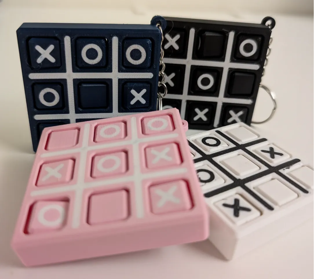 Porte-clés Tic Tac Toe - Jeux Print