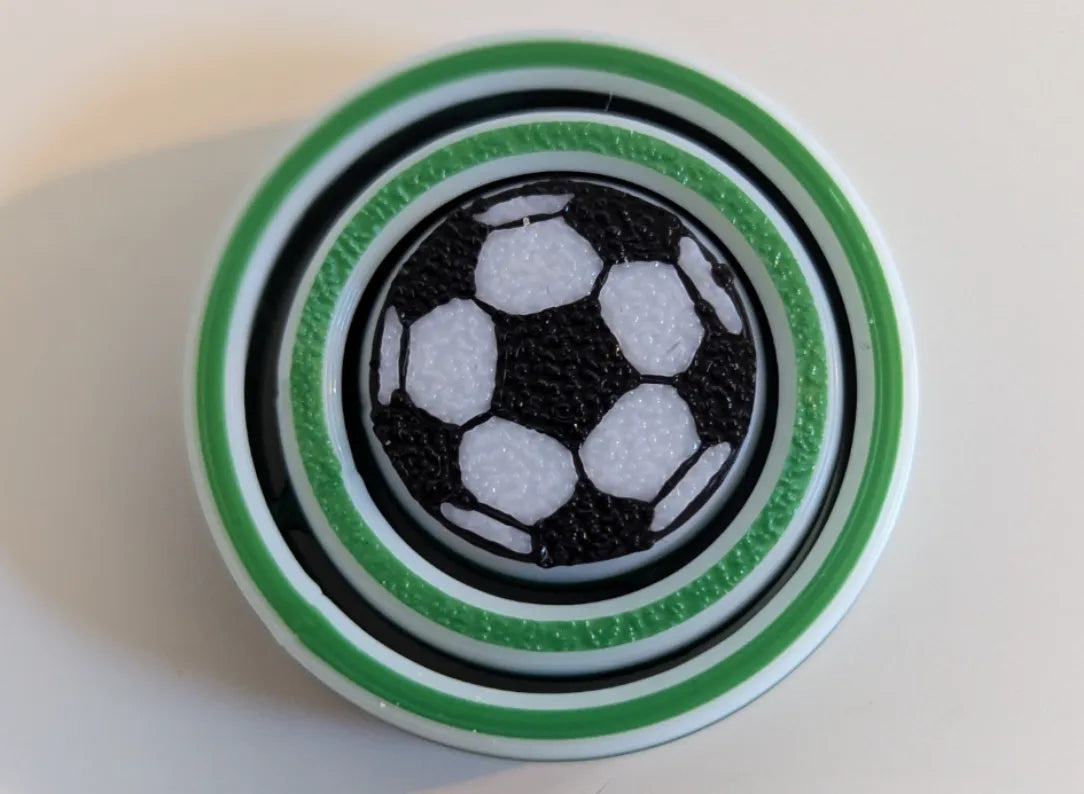 Fidget Spinner de Football - 2 Anneaux - Bijoux Print