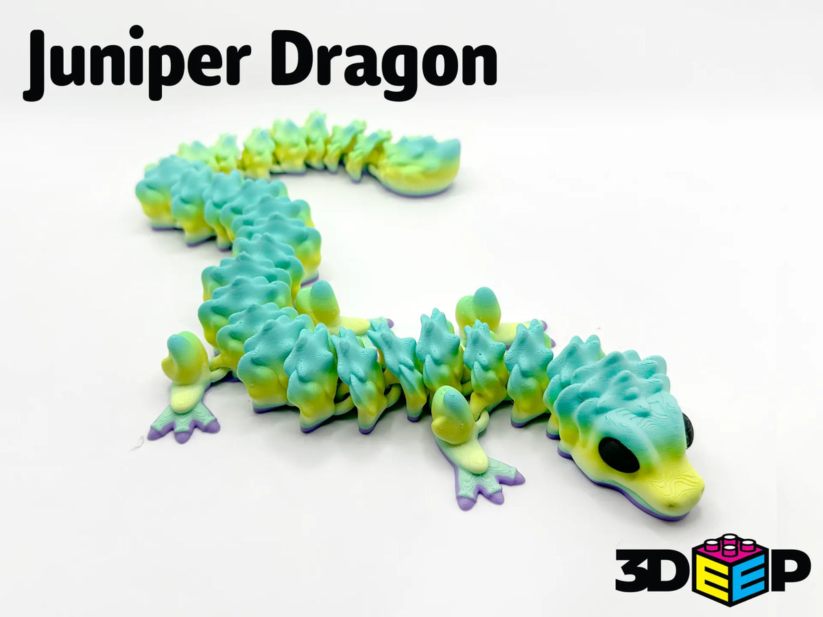 Dragon en Genévrier Flexible - Impression en place Sans supports - Figurine Print