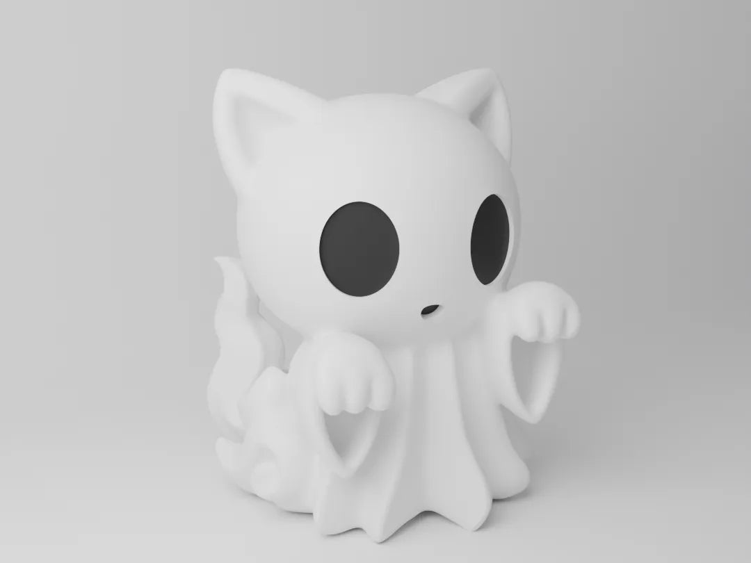 Chat fantôme d'Halloween - Fêtes Print
