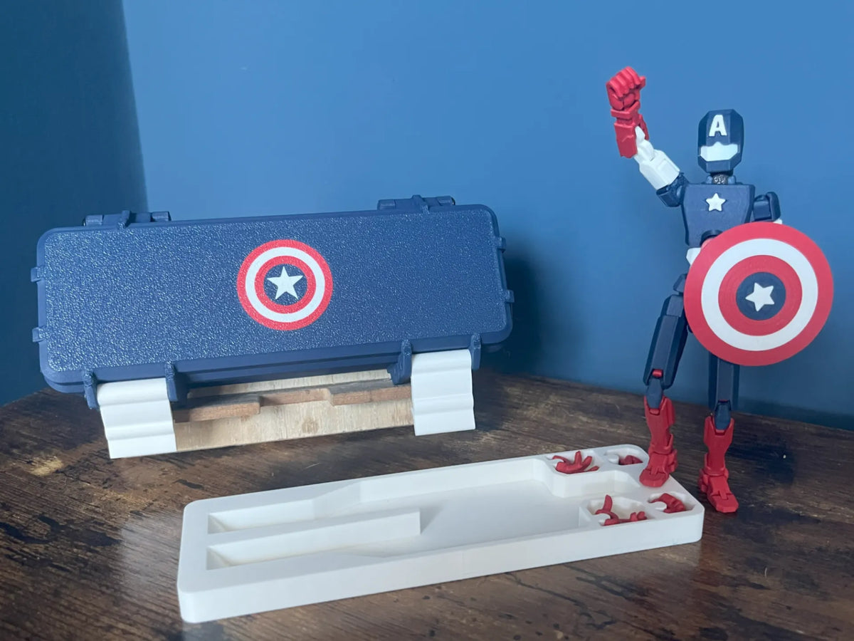 Dummy 13 - Boîte de rangement robuste - Captain America - Geek Print