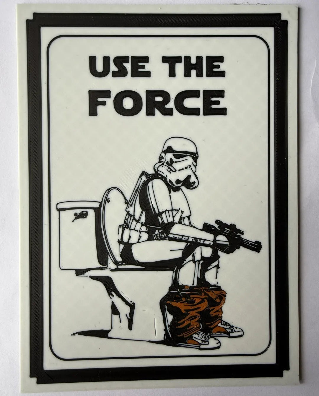 Décoration murale " que la force soit avec toi " star wars, stormtrooper - Geek Print