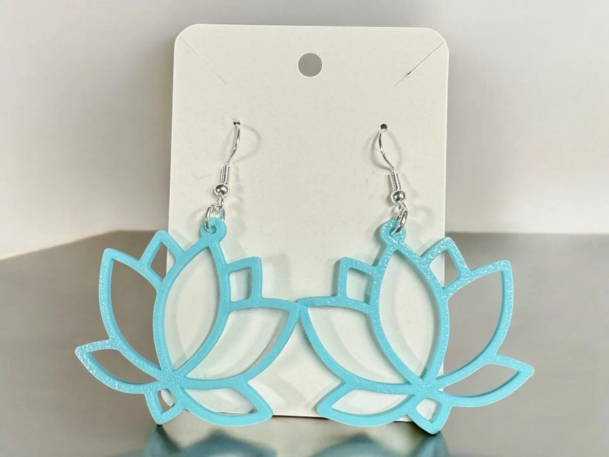 Boucles d'oreilles Fleur de Lotus - Bijoux Print