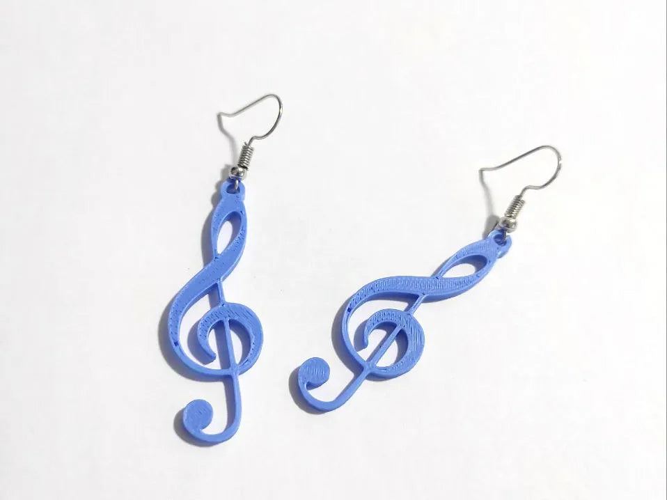 Clé de Sol Harmonie Boucles d'oreilles - Music Print