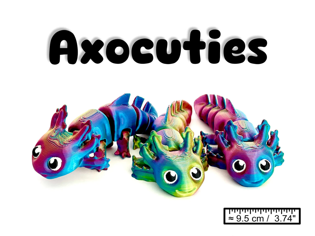 Axocuties: Axolotl articulés - Figurine Print