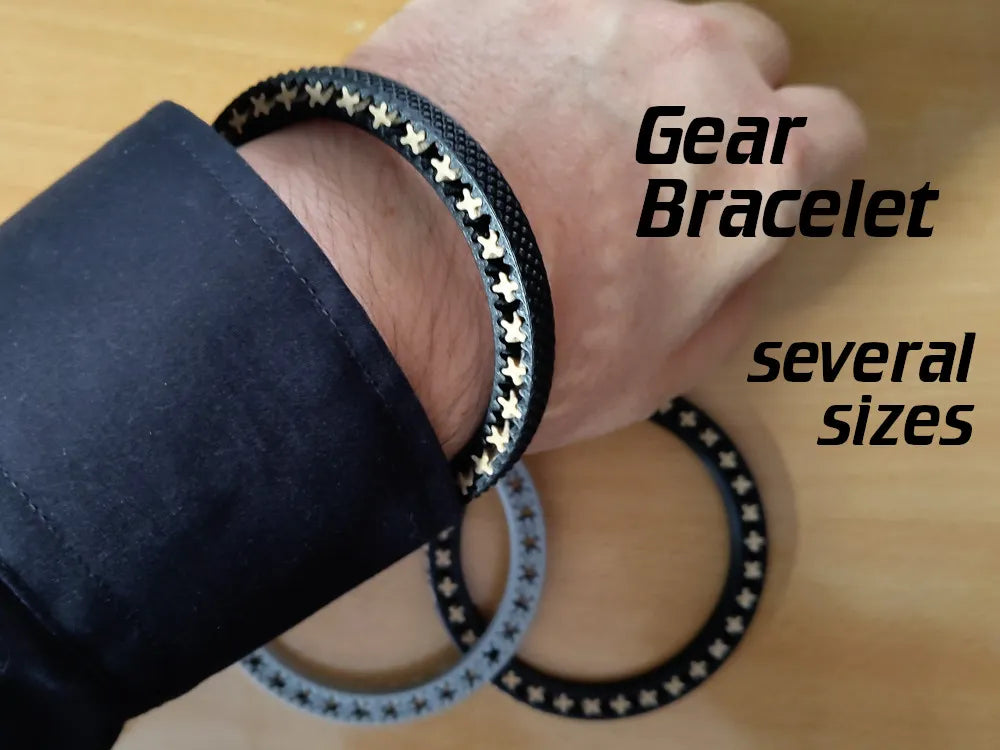 Bracelet à engrenages de fidget - Bijoux Print