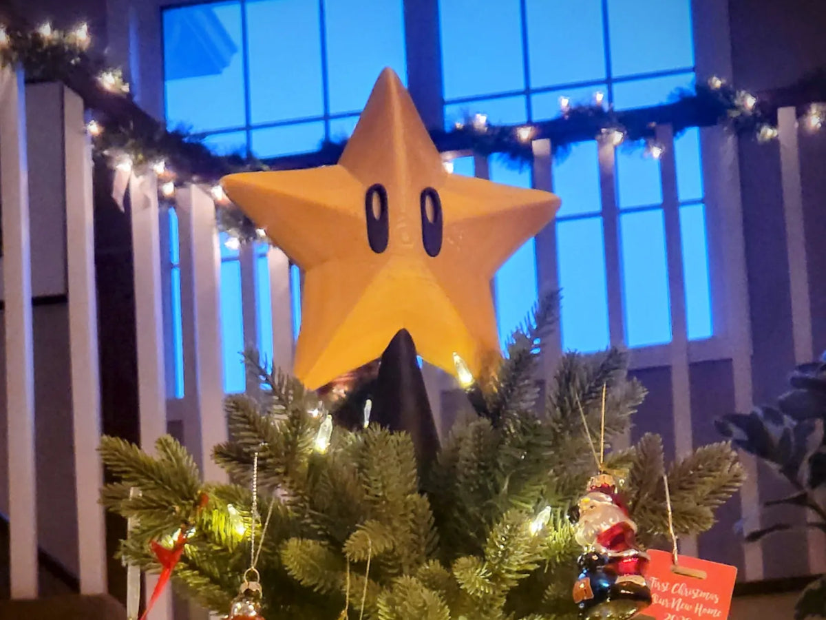 Ancien : Mario 64, Décoration de sapin de Noël en forme d'étoile - Fêtes Print