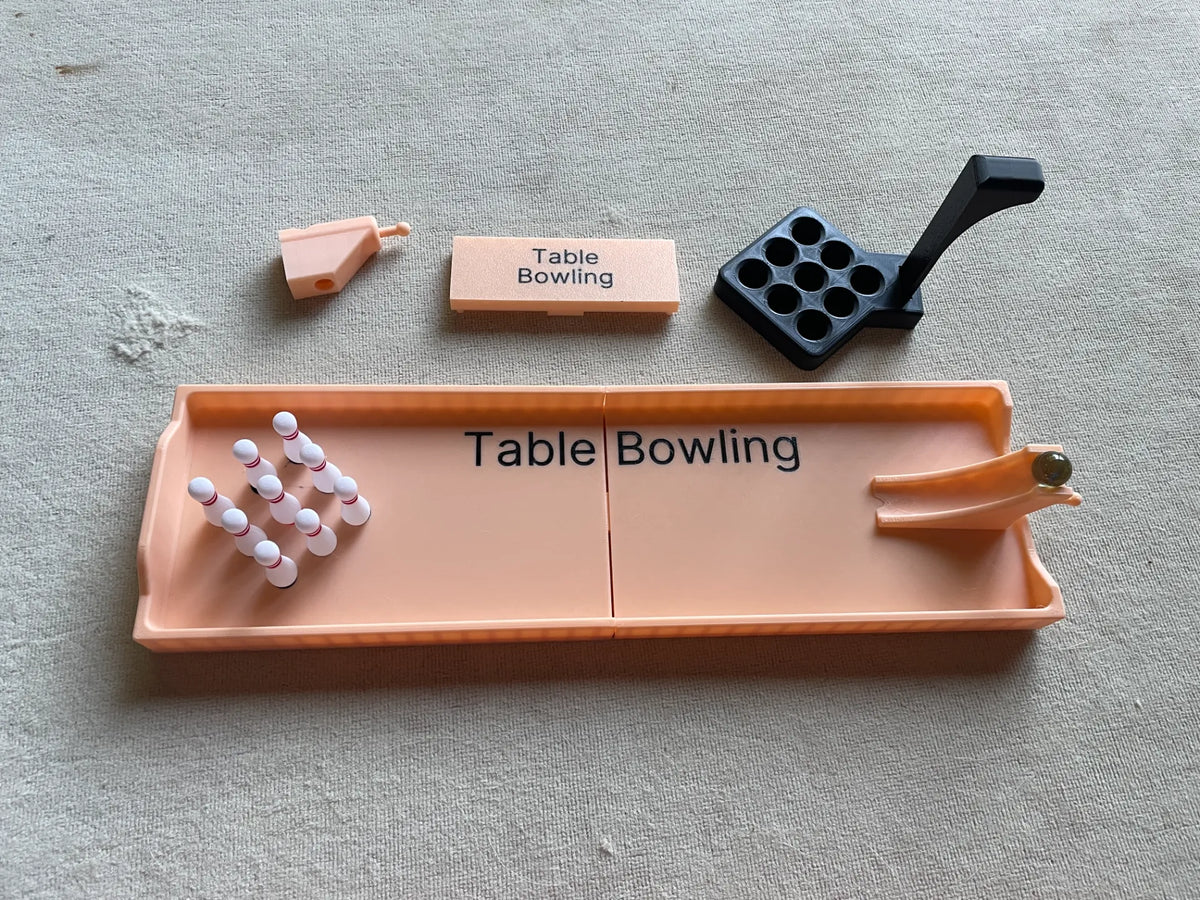 Jeu de quilles de table (Tischkegelspiel) - Sport Print