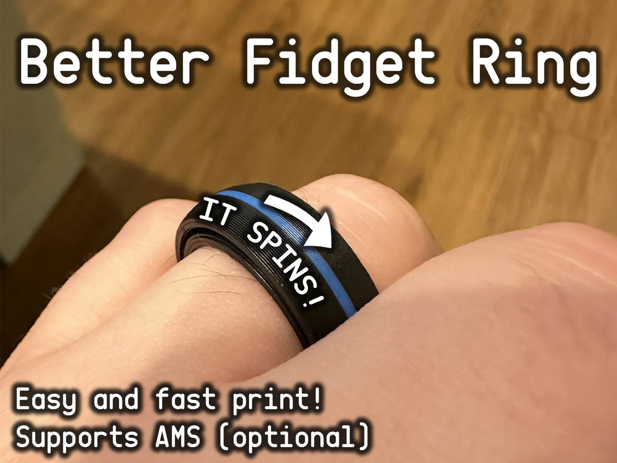 Meilleure bague fidget spinner : Imprimer sur place - Bijoux Print
