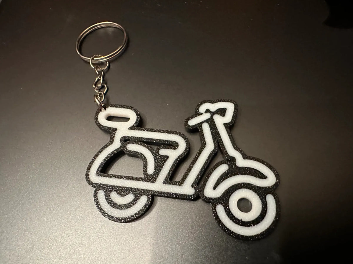 Modèle de porte-clés de scooter Vespa italien - Auto Print