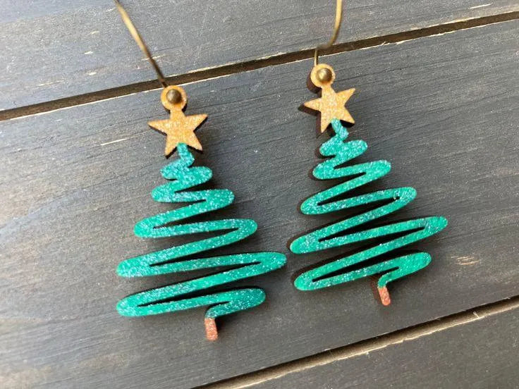 Boucles d'oreilles de noël - Bijoux Print