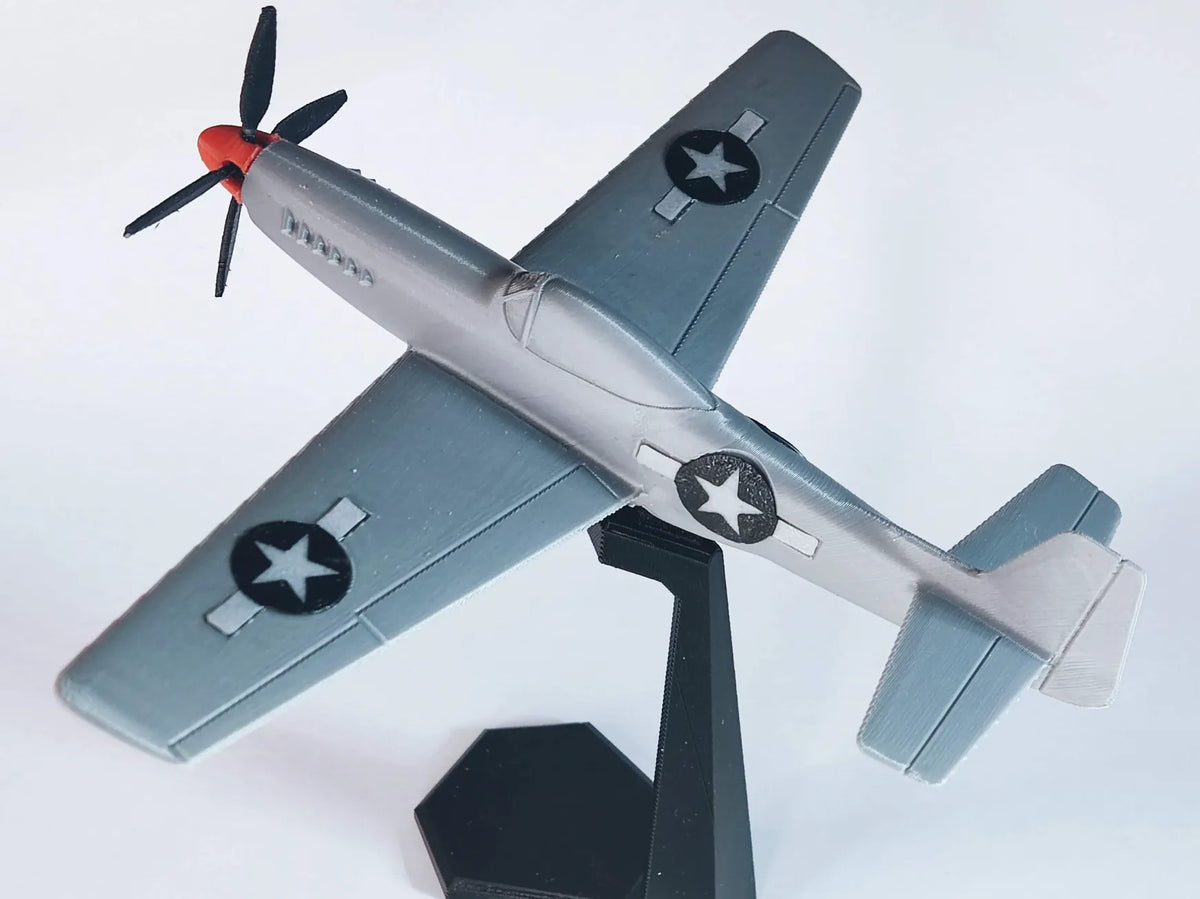 Modèle d'avion P-51 Mustang - Échelle 1:72 - Maquette Print