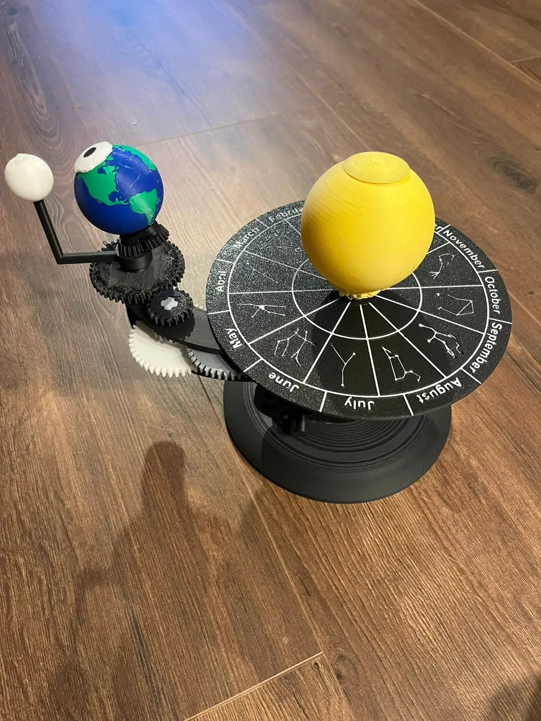Orrery terrestre simplifié - Science Print