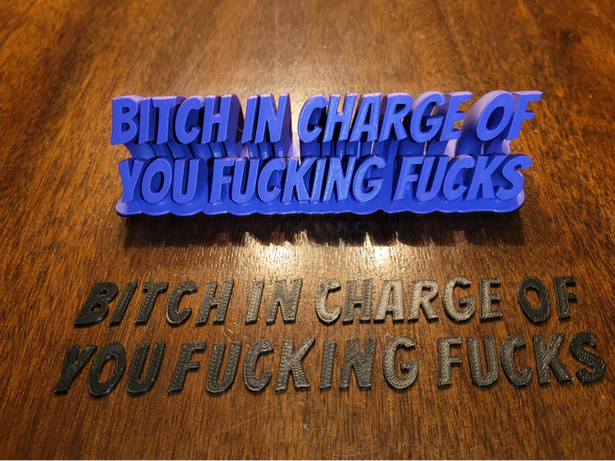 Plaque de Nom 'Boss - NFC Print