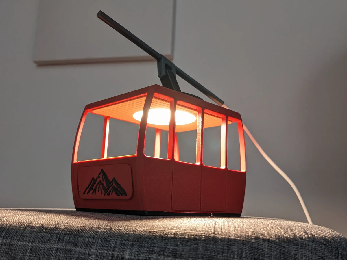 Lampe de nuit en forme de télécabine à ski - Sport Print