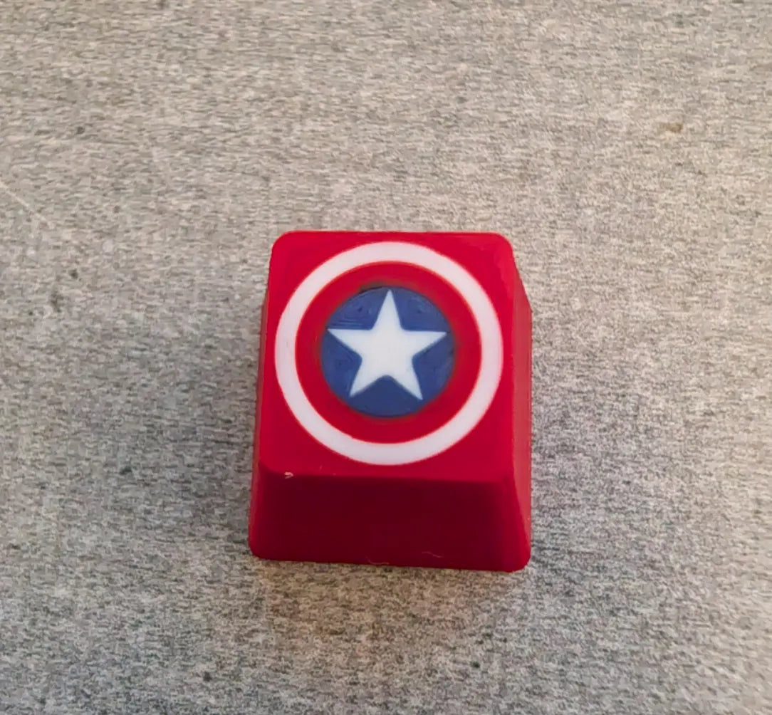 Touche de clavier Captain America - Geek Print
