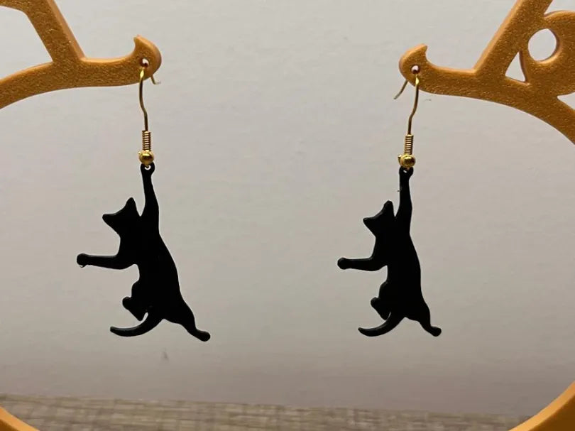 Boucles d'oreilles Chat – modèle 2 - Bijoux Print