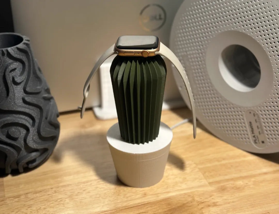 Support de charge Apple Watch Cactus - Tech Print
