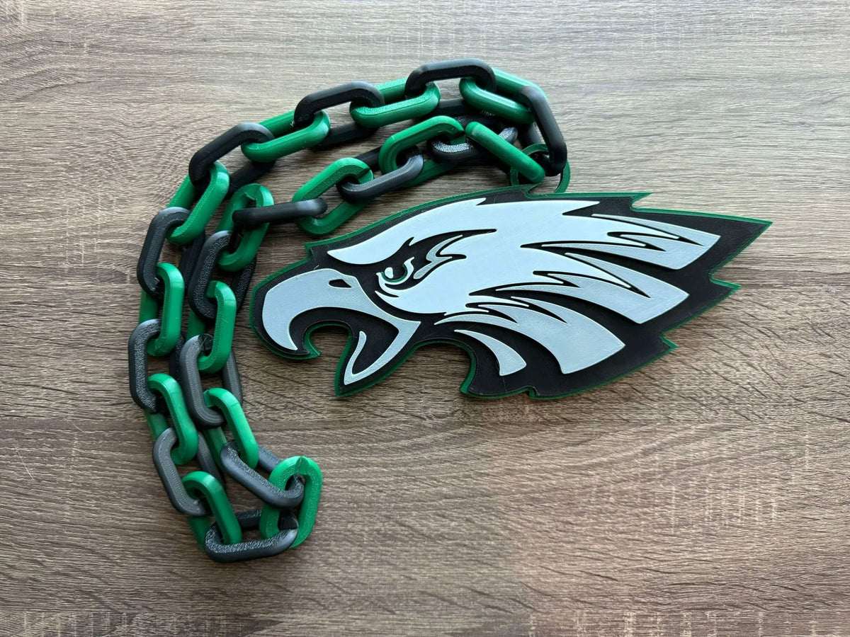 Collier surdimensionné Philadelphia Eagles, Pendentif - Bijoux Print