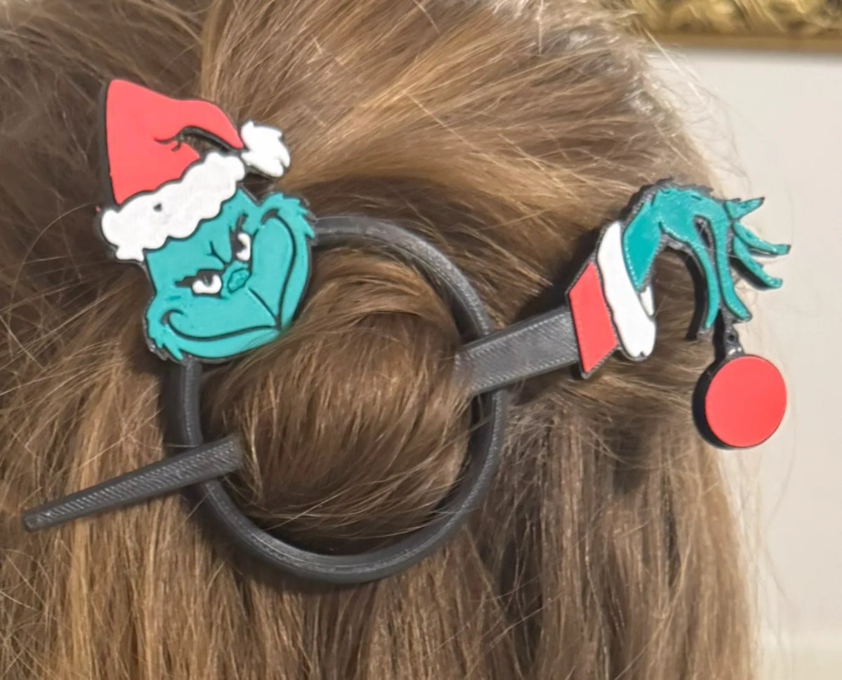 Épingle à cheveux Grinch - Bijoux Print