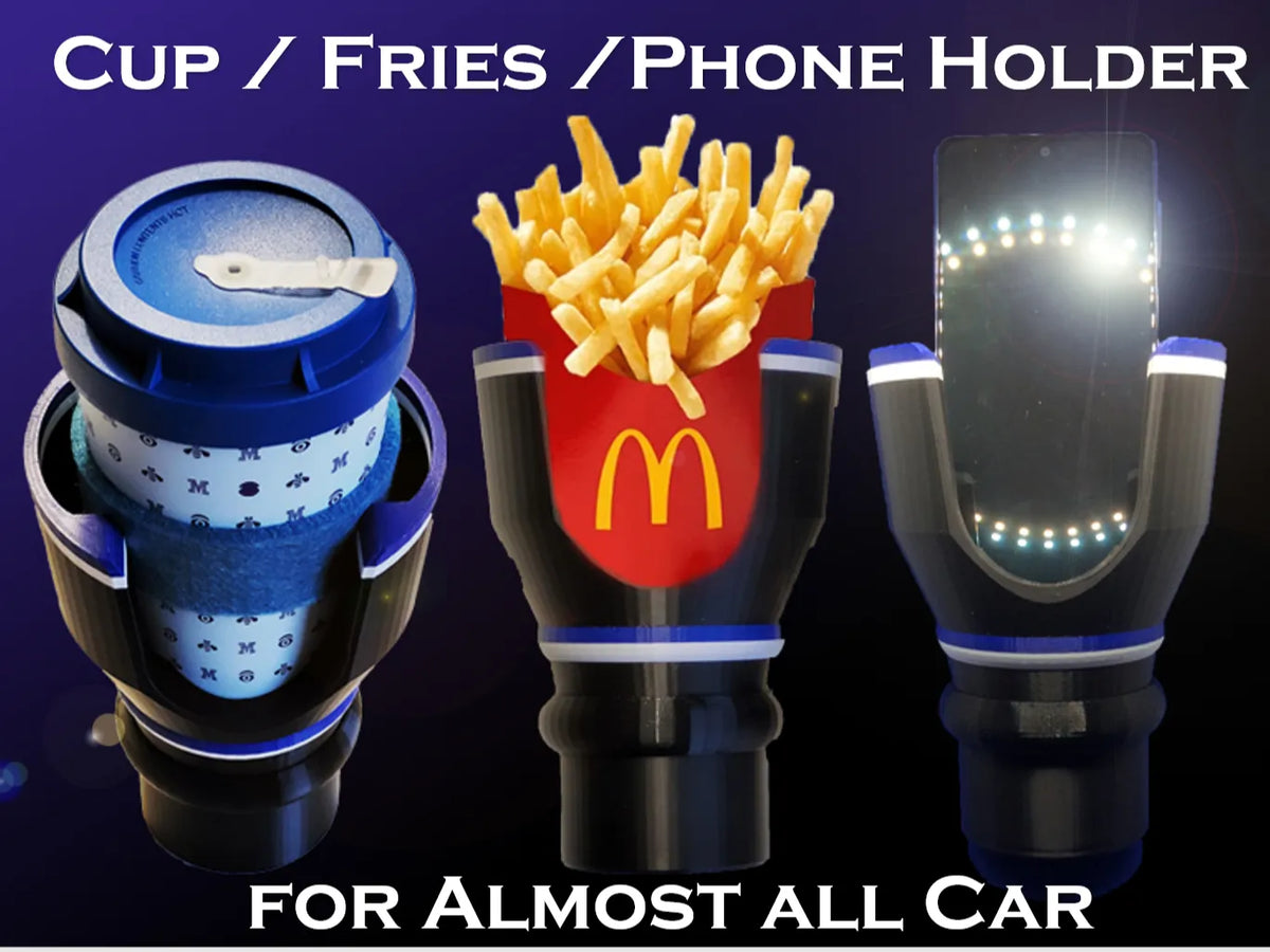 Porte-gobelet et porte-frites pour voiture et téléphone - Auto Print