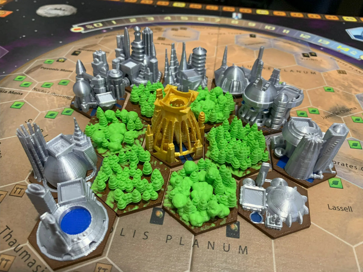 Terraformation de Mars : Villes - Voyage Print