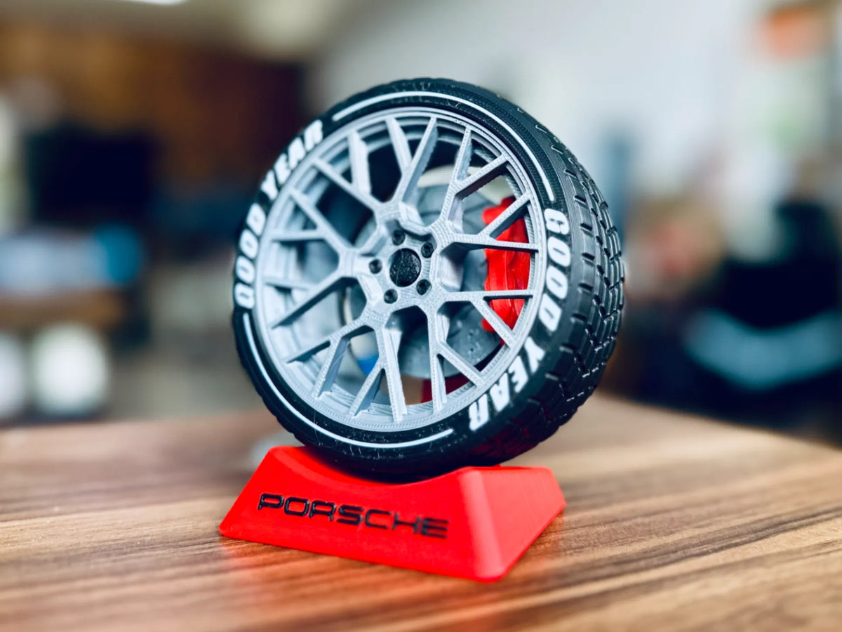 Ornement de bureau roue Porsche - Auto Print