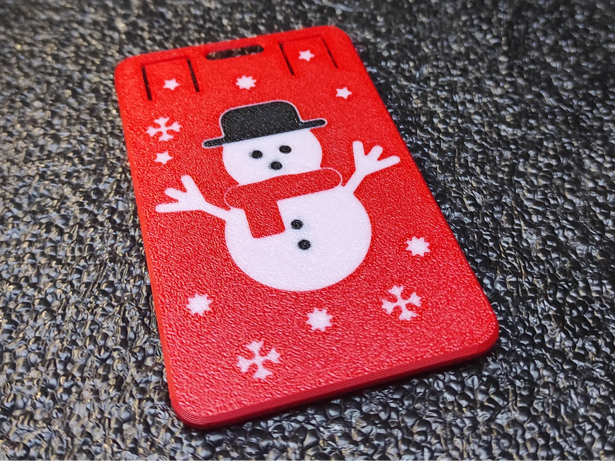 Porte-carte d'identité/badge/carte de collection de Noël - NFC Print