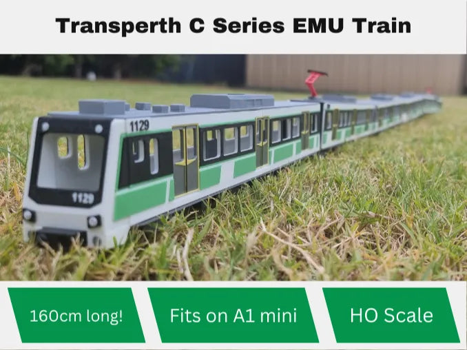 Train électrique C Series Transperth - Échelle HO - Maquette Print
