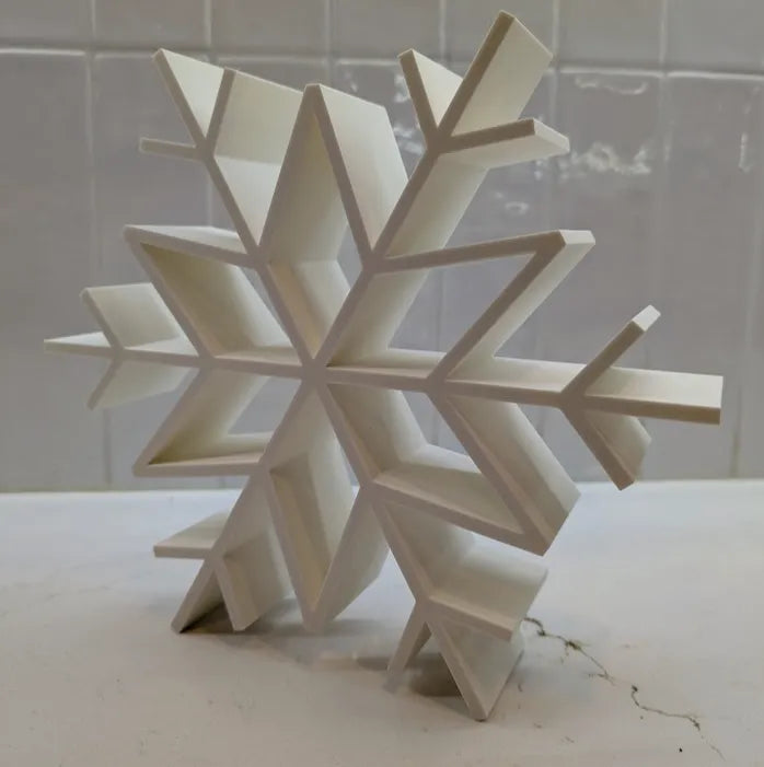 Grande décoration de Noël en forme de flocon de neige - Fêtes Print