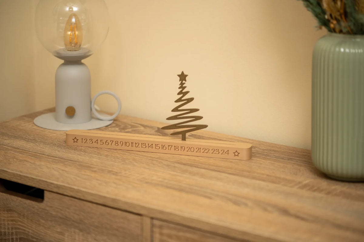 Calendrier de l'Avent avec sapin de Noël mobile - Fêtes Print