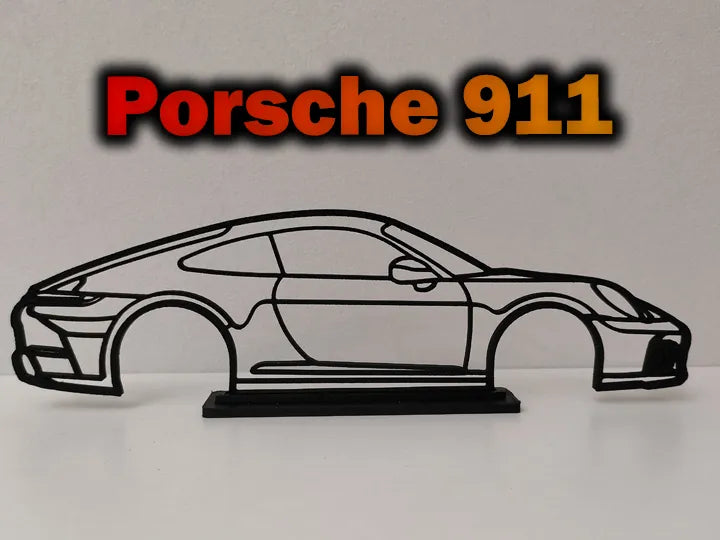 Porsche 911 * Contour de voiture * Décoration murale - Auto Print