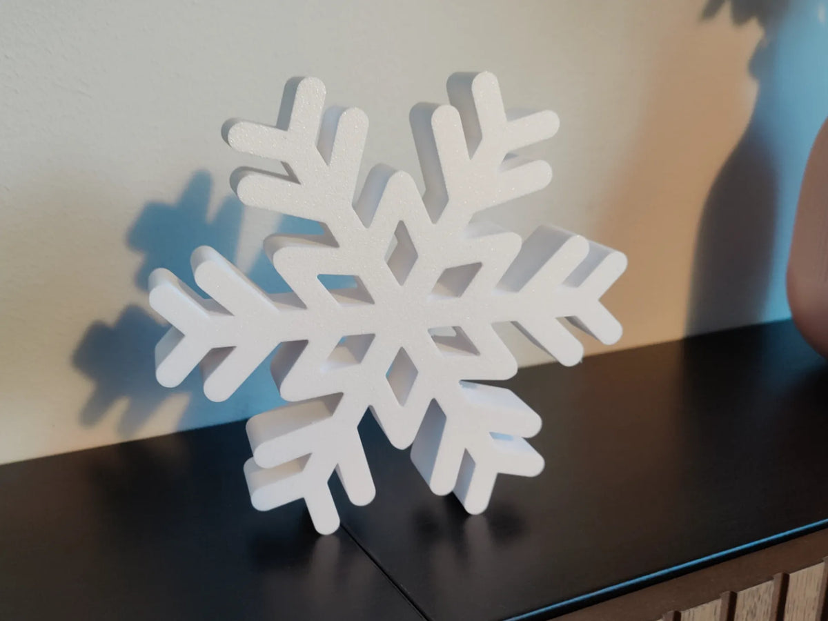 Grande décoration de Noël en forme de flocon de neige – modèle 2 - Fêtes Print
