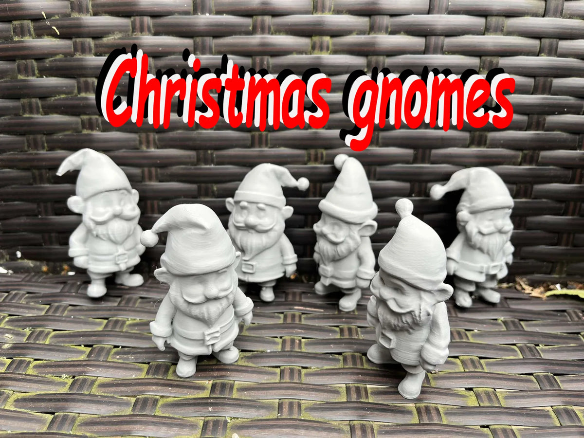 Gnomes de Noël, lutins du Père Noël - Figurine Print