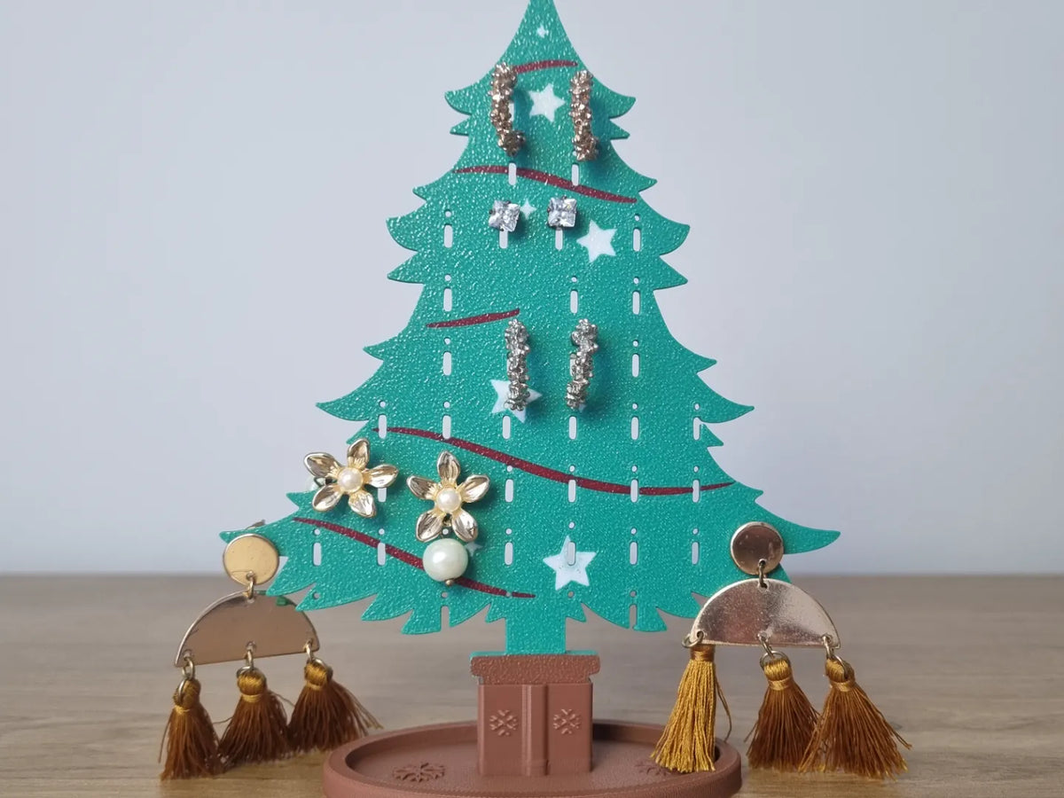 Support à bijoux en forme d'arbre de Noël - Bijoux Print