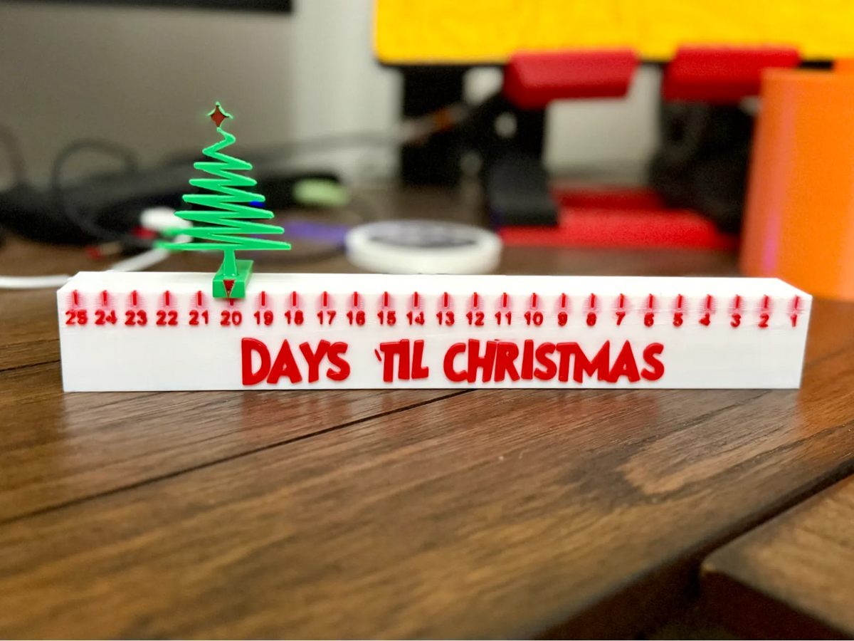 Calendrier de l'Avent coulissant de Noël - Fêtes Print