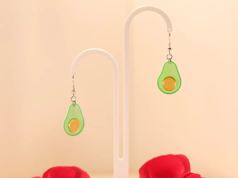 Boucles d'oreilles avocat — puces et pendants - Bijoux Print