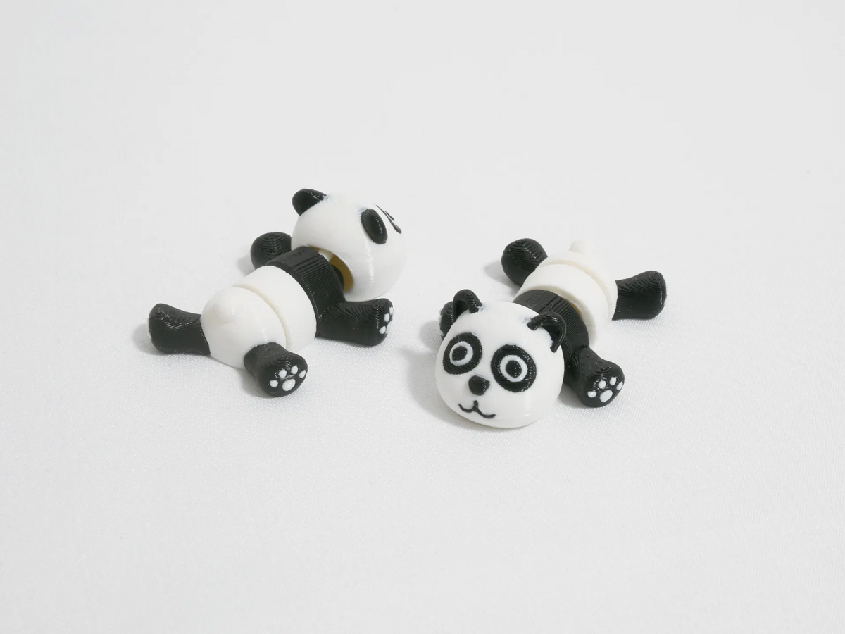 Petits animaux de poche articulés - Panda dodu - Geek Print