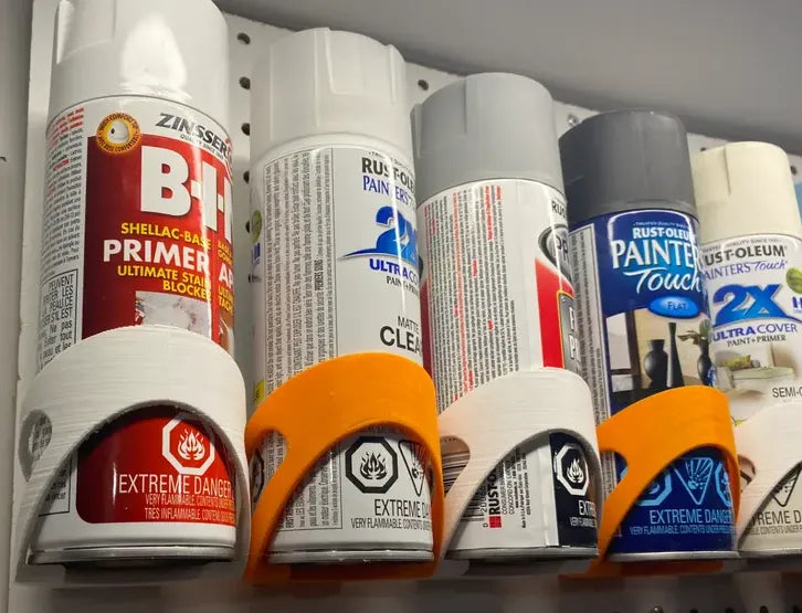 Support pour aérosol sur panneau perforé - Atelier Print
