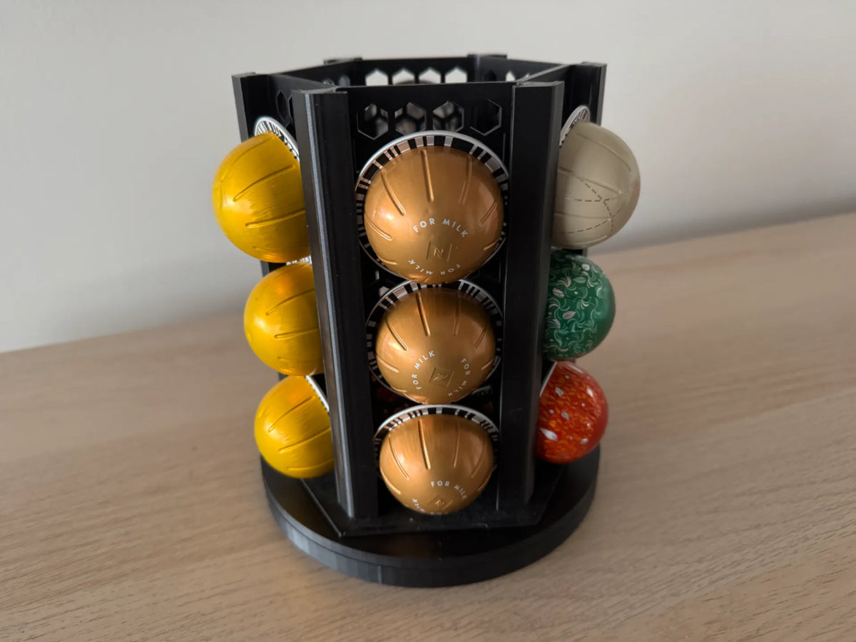 Porte-capsules Nespresso Vertuo avec socle rotatif - Mécanique Print