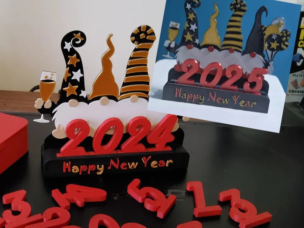 Décoration réutilisable pour le Nouvel - Fêtes Print