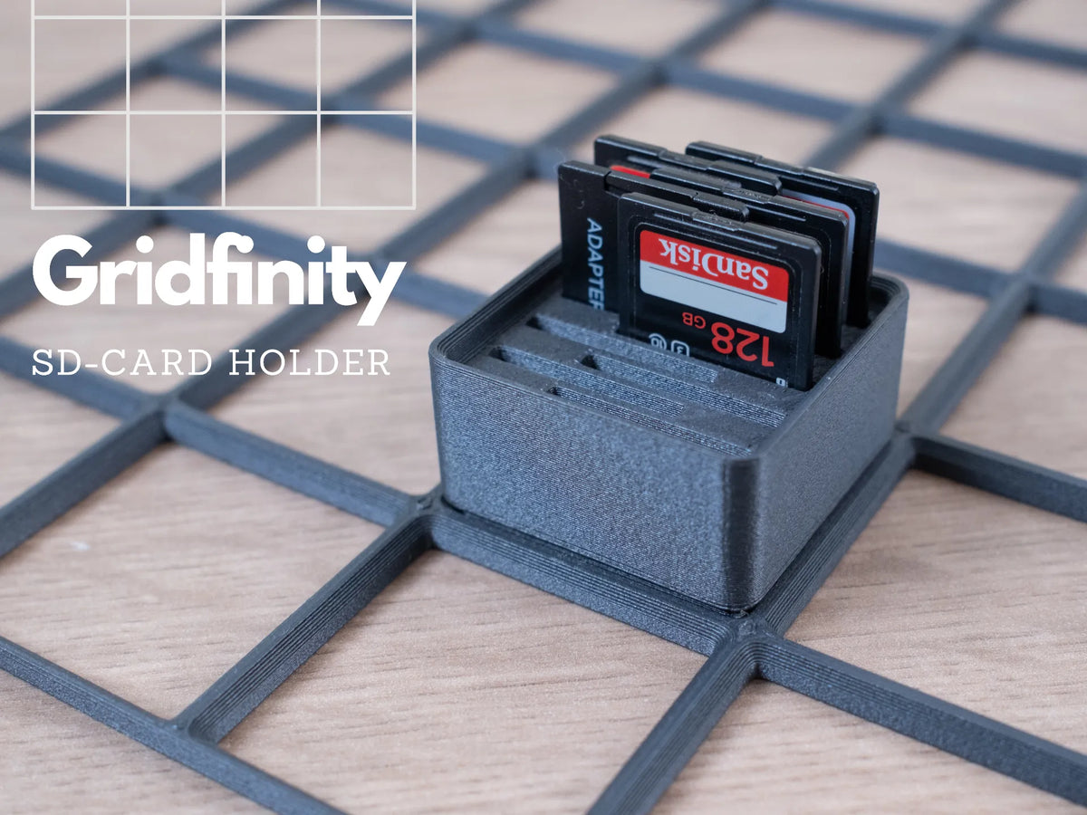 Support de carte SD - Gridfinity (9 cartes !) - Tech Print