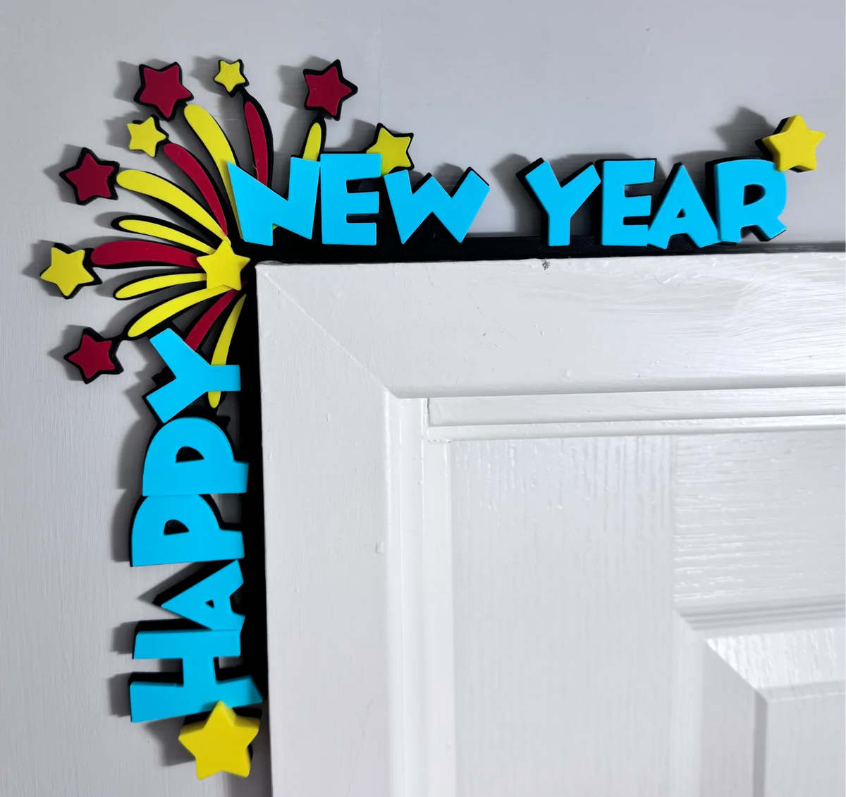 Décoration de coin de porte du Nouvel - Fêtes Print