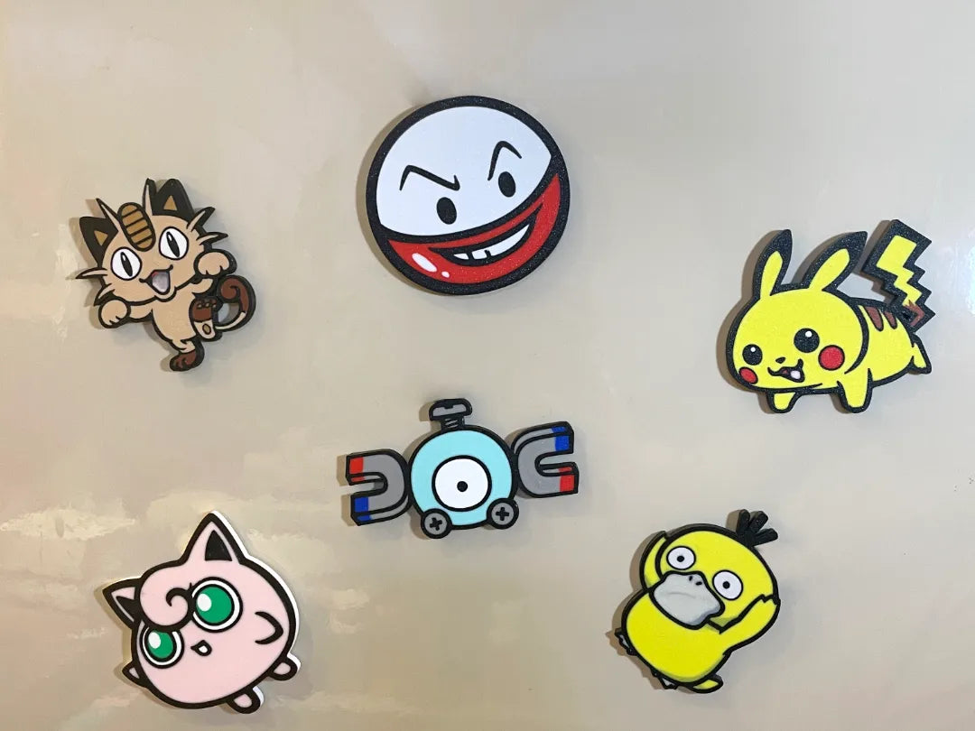 Aimants de réfrigérateur à l'effigie des personnages Pokémon - Cuisine Print