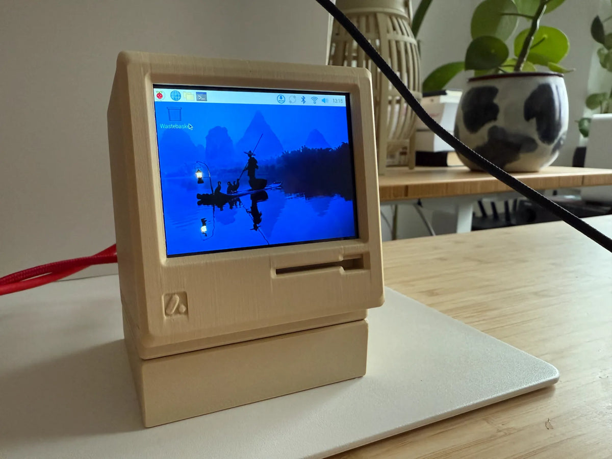 Support d'écran latéral Macintosh pour Raspberry PI Zero 2 W - Tech Print
