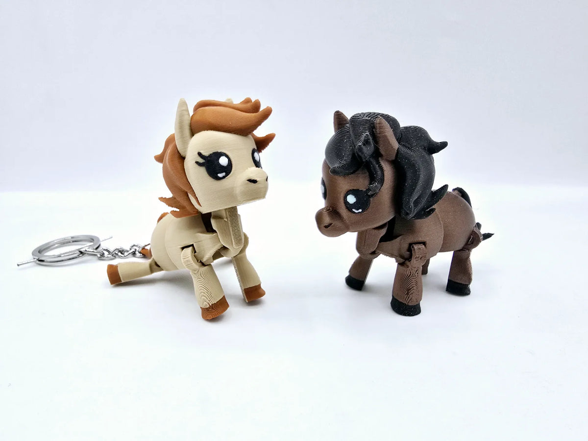 Mascottes de poche - Mini poneys et variante porte-clés - Figurine Print