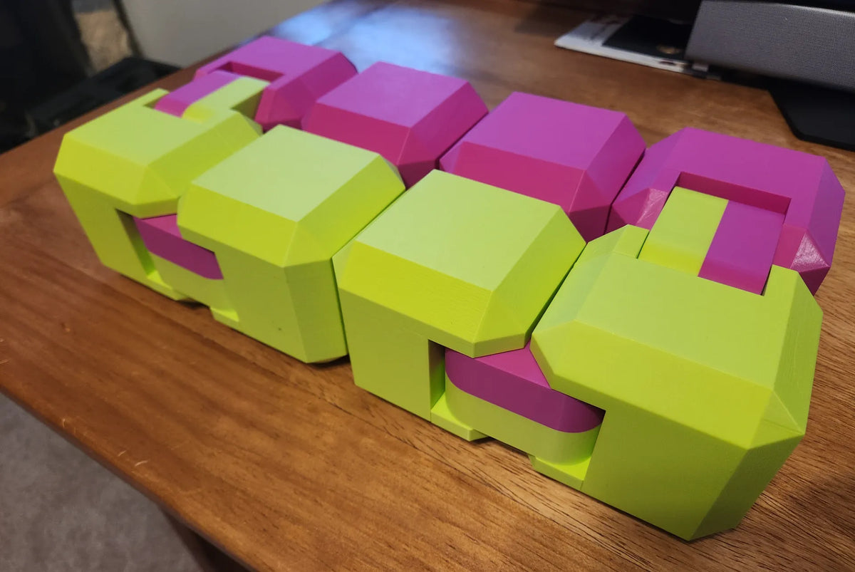 Énorme Cube infini anti-stress de 10 cm - Jeux Print
