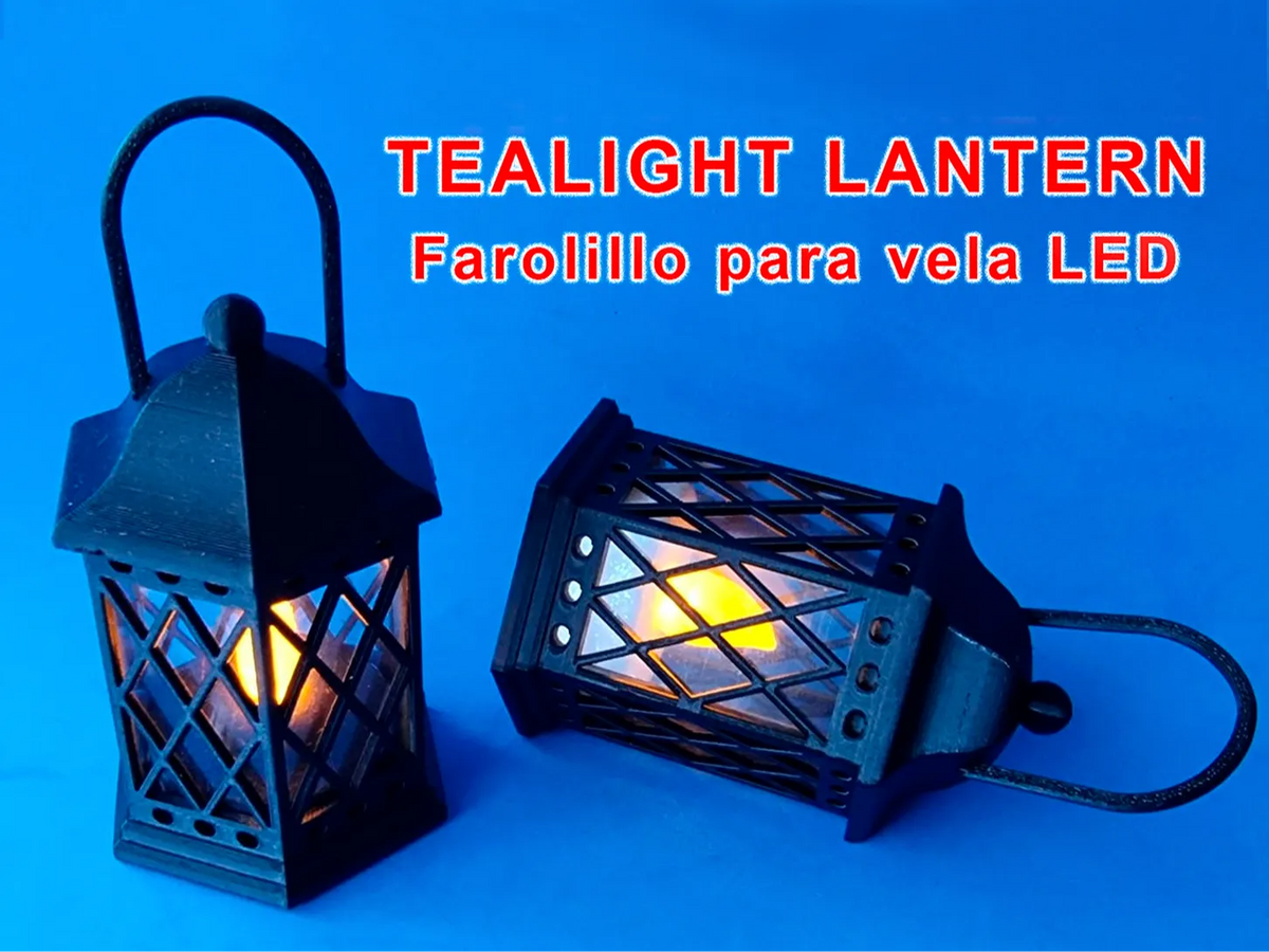 Lanterne à bougie chauffe-plat / Farolillo para vela LED - Outdoor Print