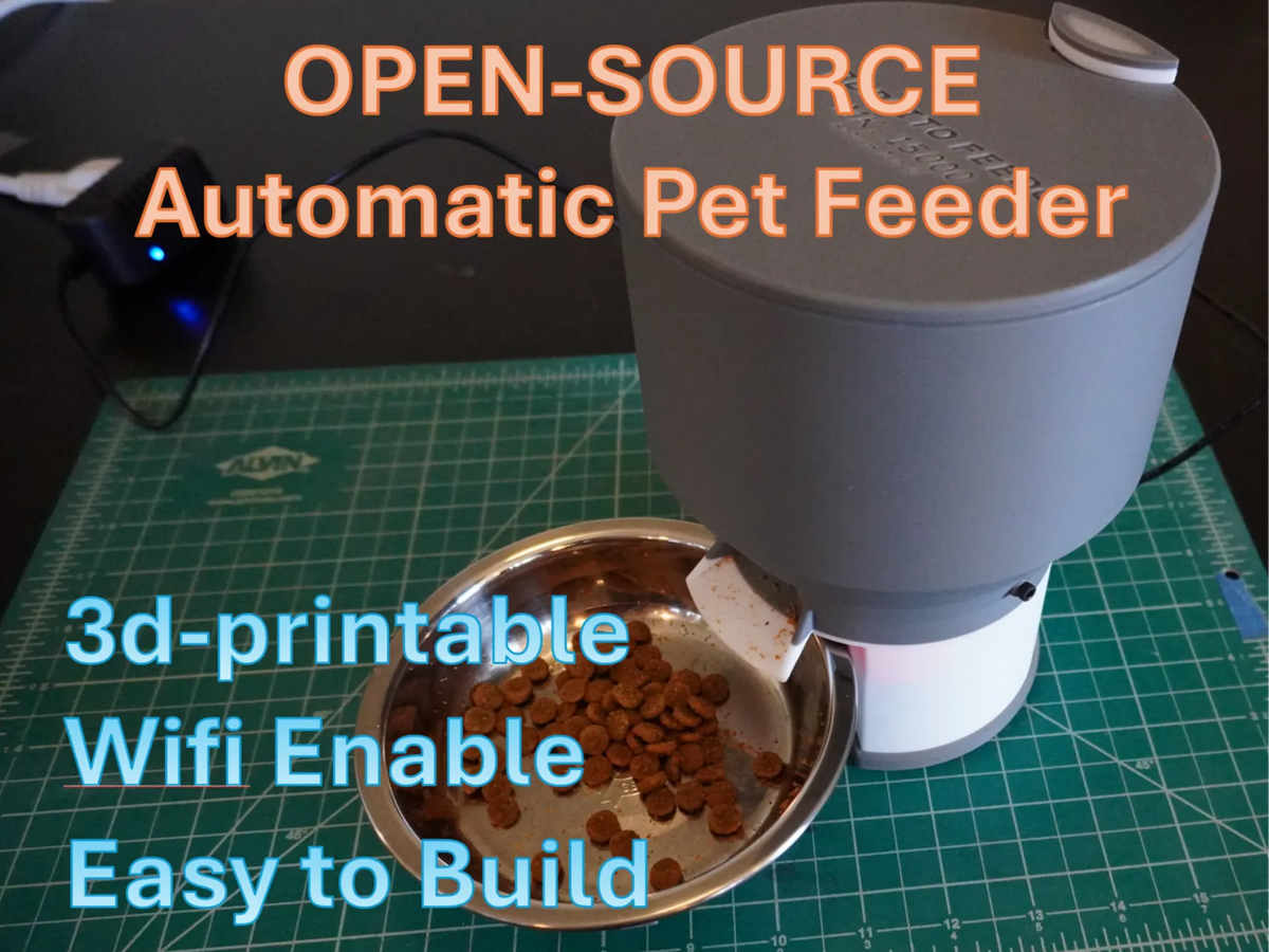 Distributeur automatique intelligent de nourriture pour animaux – modèle 2 - Pet Print