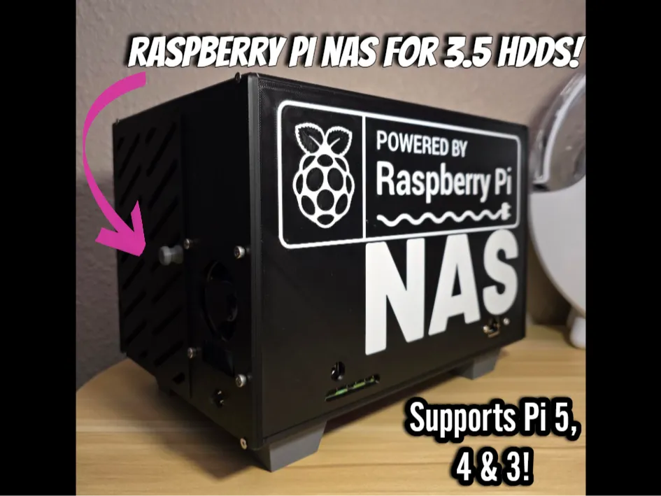 NAS Raspberry Pi 5 pour disques durs 3,5 pouces - Tech Print